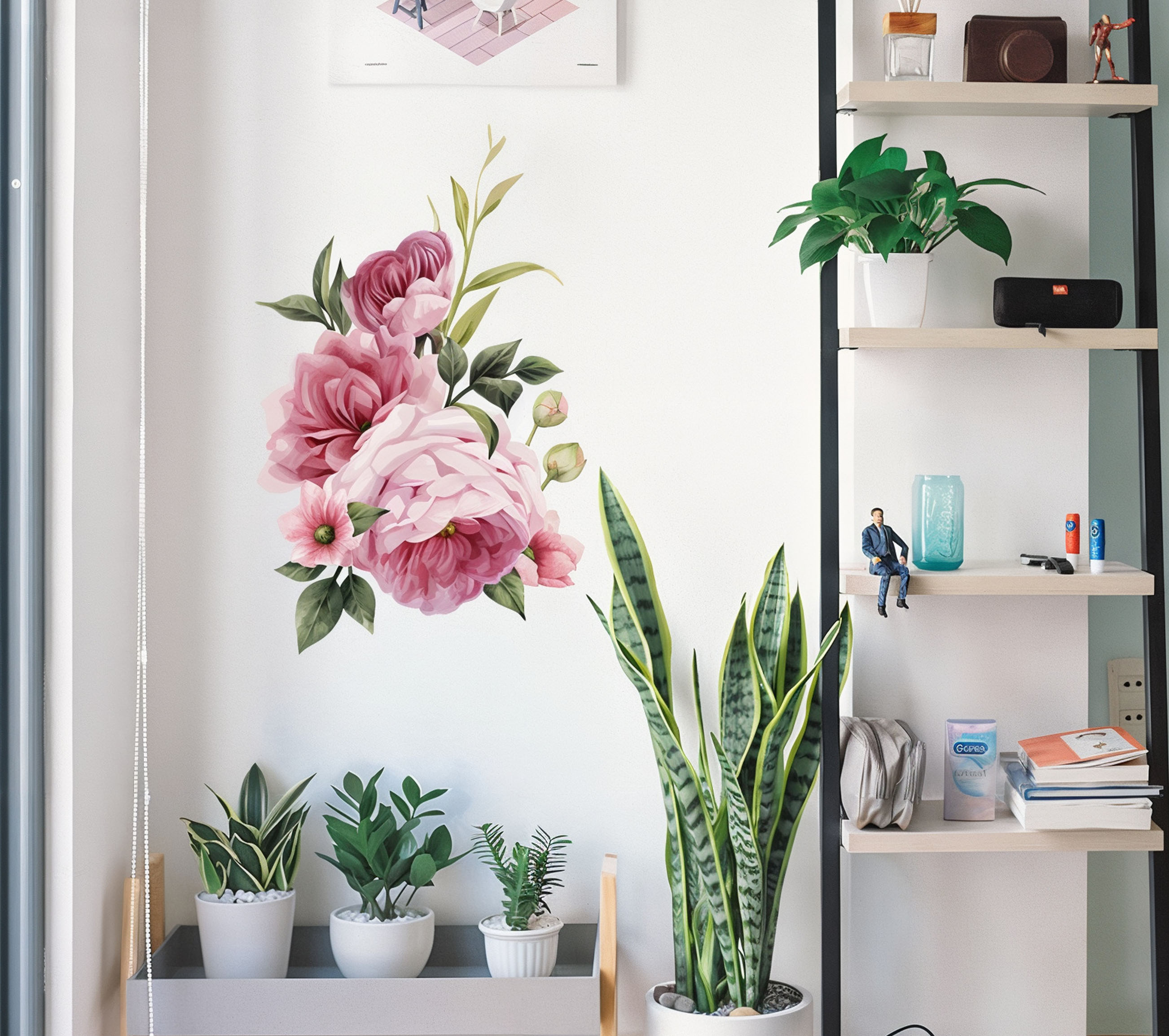 Naklejki na ścianę Piwonie – romantyczna dekoracja, która odmieni Twoje wnętrze