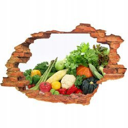 Naklejka na ścianę 3D Warzywa włoszczyzna w pełnej krasie 90 cm na 60 cm