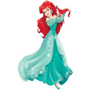 Naklejka na ścianę Ariel Mała Syrenka układa włosy  90 cm na 60 cm