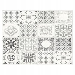 Naklejki do kuchni na ścianę kafelki orientalne szare 90 cm na 60 cm