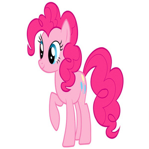 Naklejka na ścianę My Little Pony Kucyki Pinkie Pie Różowy 90 cm na 60 cm