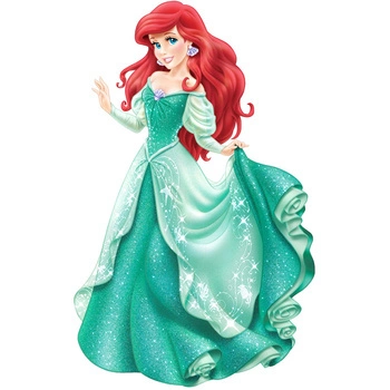 Naklejka na ścianę Ariel Mała Syrenka tańczy na balu 90 cm na 60 cm