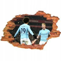 Naklejka na ścianę 3D Manchester City cieszynka po bramce