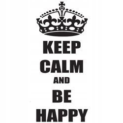 Naklejka na ścianę cytat napis MOTYWUJĄCY keep calm 75 cm na 45 cm