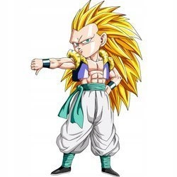 Naklejka na ścianę DRAGON BALL Gotenks 90 cm na 60 cm