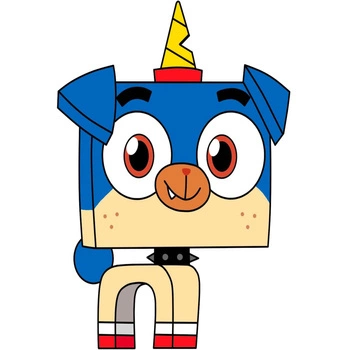 Naklejka na ścianę Kicia Rożek Puppycorn piesio 90 cm na 60 cm