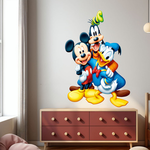 Naklejka na ścianę MYSZKA MIKI i Kaczor Donald 90 cm na 60 cm