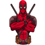 Naklejka na ścianę Deadpool zastanawia się 90 cm na 60 cm