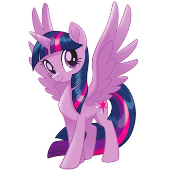 Naklejka na ścianę My Little Pony Kucyki Twilight Sparkle duże skrzydełka 90 cm na 60 cm