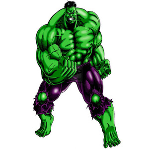 Naklejka na ścianę HULK napięte mięśnie 90 cm na 60 cm