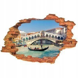 Naklejka na ścianę 3D Wenecja najstarszy most 90 cm na 60 cm