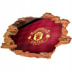Naklejka na ścianę 3D Manchester United Herb