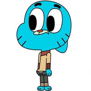 Naklejka na ścianę Niesamowity świat Gumballa 90 cm na 60 cm