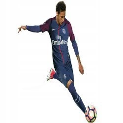 Naklejki na ścianę Neymar strzela gola 90 cm na 60 cm