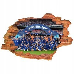 Naklejka na ścianę 3D Chelsea FC mistrzostwo Anglii 90 cm na 60 cm