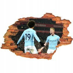 Naklejka na ścianę 3D Manchester City cieszynka po bramce