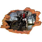 Naklejka na ścianę 3D CROSS ENDURO deszczowa pogoda