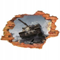 Naklejki na ścianę 3D World of Tanks dla dzieci