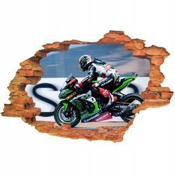 Naklejka na ścianę Motor ścigacz monster wyścig