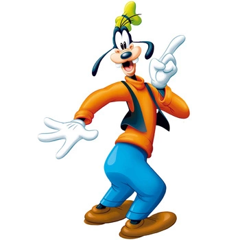 Naklejka na ścianę Goofy znalazł rozwiązanie 90 cm na 60 cm