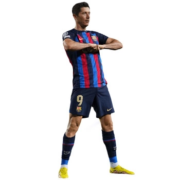 Naklejka na ścianę Robert Lewandowski w Barcelonie 90 cm na 60 cm