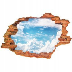 Naklejka na ścianę 3D Niebo chmury kłębiaste 90 cm na 60 cm