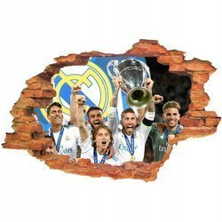 Naklejka na ścianę 3D Real Madryt wygrywa Ligę Mistrzów