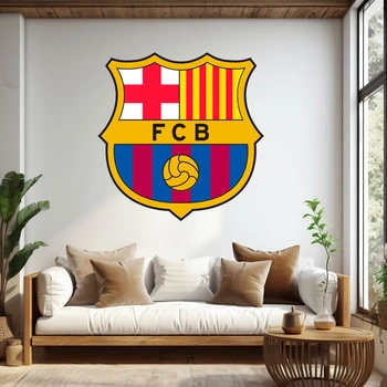 Naklejka na ścianę Logo Barcelona 60 cm na 60 cm