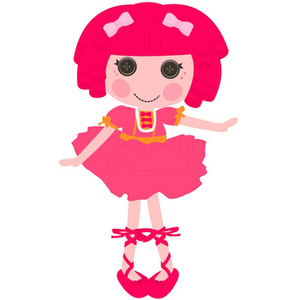 Naklejka na ścianę Lalaloopsy Pączusia 90 cm na 60 cm