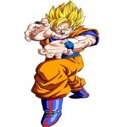 Naklejka na ścianę DRAGON BALL Son Goku atak KAMEHAMEHA 90 cm na 60 cm