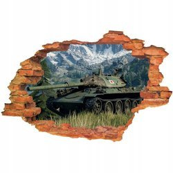 Naklejki na ścianę 3D World of Tanks dla dzieci