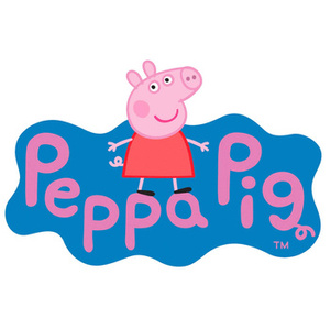 Naklejka na ścianę Świnka Peppa napis 90 cm na 60 cm