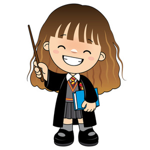 Naklejki na ścianę Harry Potter Hermiona Granger 90 cm na 60 cm