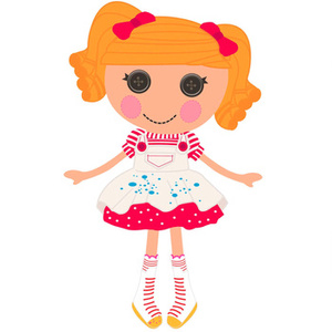 Naklejka na ścianę Lalaloopsy Puchata Pianka 90 cm na 60 cm