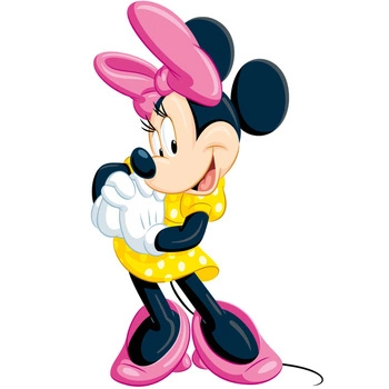 Naklejka na ścianę Myszka Minnie 90 cm na 60 cm