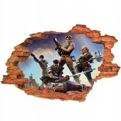 Naklejki na ścianę 3D FORTNITE dla dzieci