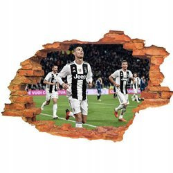 Naklejka na ścianę 3D Juventus po strzeleniu gola 90 cm na 60 cm