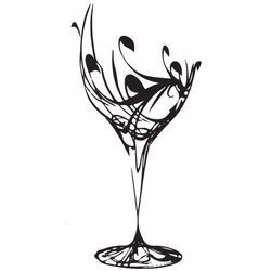 Naklejka na ścianę Do Kuchni lampka wina 75 cm na 45 cm