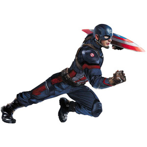 Naklejka na ścianę Kapitan Ameryka leci do walki 90 cm na 60 cm