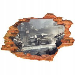 Naklejki na ścianę 3D World of Tanks dla dzieci