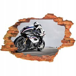 Naklejka na ścianę 3D Motor ścigacz HP4 Race