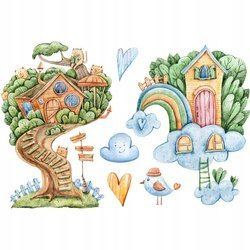 Naklejka na ścianę Domek na drzewie 90 cm na 60 cm