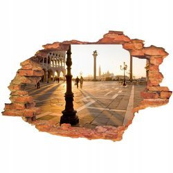Naklejka na ścianę 3D Rzym plac 90 cm na 60 cm