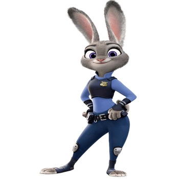 Naklejka na ścianę Zwierzogród Judy Hopps 90 cm na 60 cm