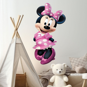 Naklejka na ścianę Myszka Minnie cała na różowo 90 cm na 60 cm