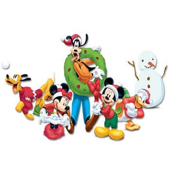 Naklejka na ścianę Goofy Boże Narodzenie Wigilia Gwiazdka 90 cm na 60 cm