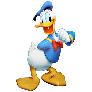 Naklejka na ścianę Kaczor Donald niebieska bluza 90 cm na 60 cm