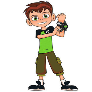 Naklejka na ścianę Ben 10 z projektorem 90 cm na 60 cm