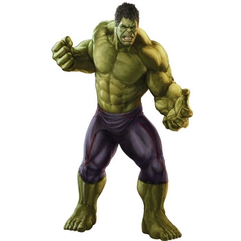 Naklejka na ścianę HULK rozgrzewka przed bitwą 90 cm na 60 cm