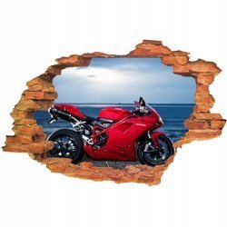 Naklejka na ścianę Motor ścigacz czerwone Ducati